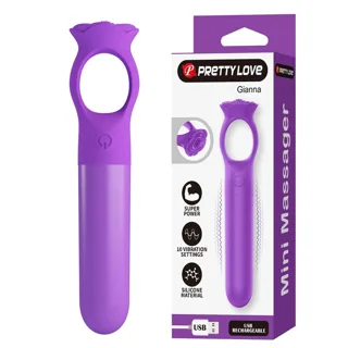 Giana Mini-vibromasseur Masseur Rechargeable Violet Pretty Love
