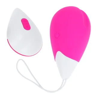 Vibromasseur Uf Vibrant Texturé 10 Modes Rose et Blanc Ohmama