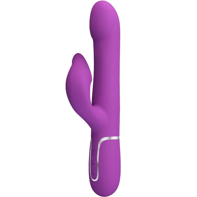 Vibromasseur et Stimulateur Multifonction 4 en 1 Violet