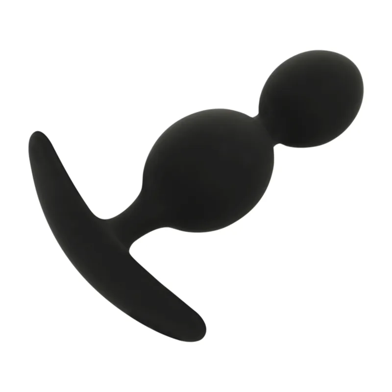 Perles anales Plug Orson Silicone 2 Ondes Anal 9 cm Black&Silver