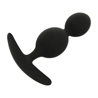 Perles anales Plug Orson Silicone 2 Ondes Anal 9 cm Black&Silver