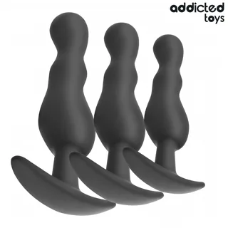 Lot de 3 Plug Anaux Modèle 1 Addicted Toys