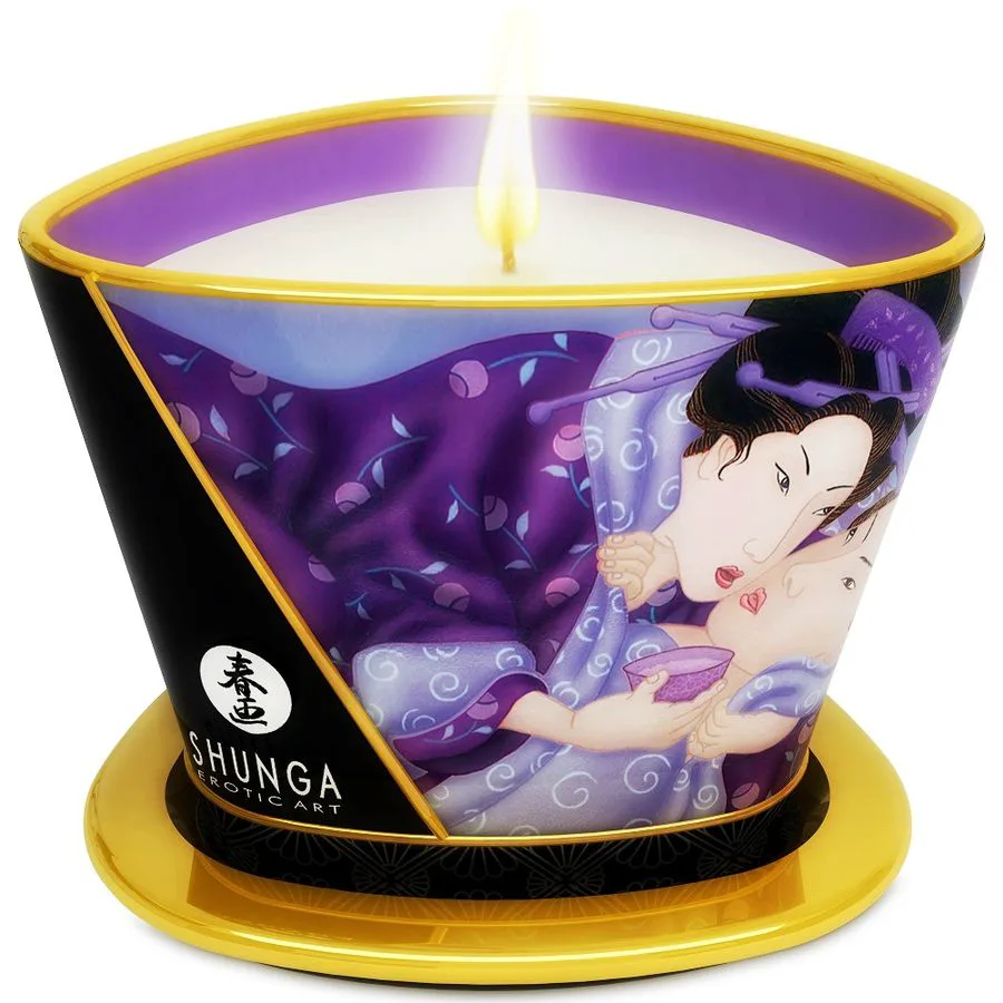 Mini Caresse aux Chandelles Bougie de Massage Fruits Shunga