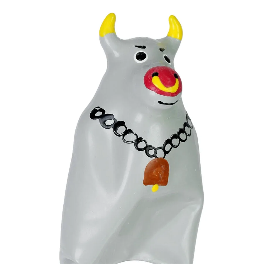 Préservatifs Fantaisie Peints à la Main Taureau Gris Condomerie