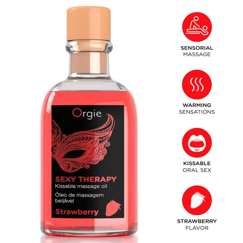 Massage des Lèvres Coffret de Massage Kissable à la Orgie huile de massage