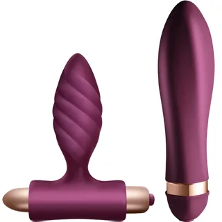 Kit Desire Vibromasseur Torsadé + Plug Anal Climaximum