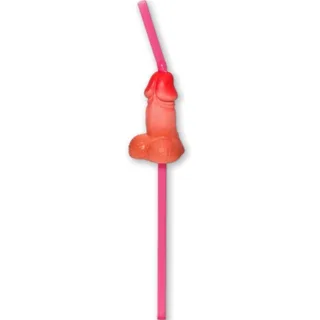 Sachet de 5 Pailles Naturelles Gros Pénis Diablo Picante jeu coquin
