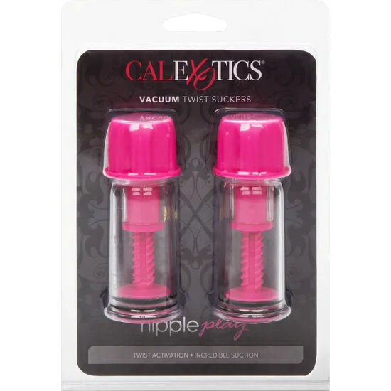 Stimulateur clitoridien Ventouse à Tétine Rose à Tourner Vide Calexotics