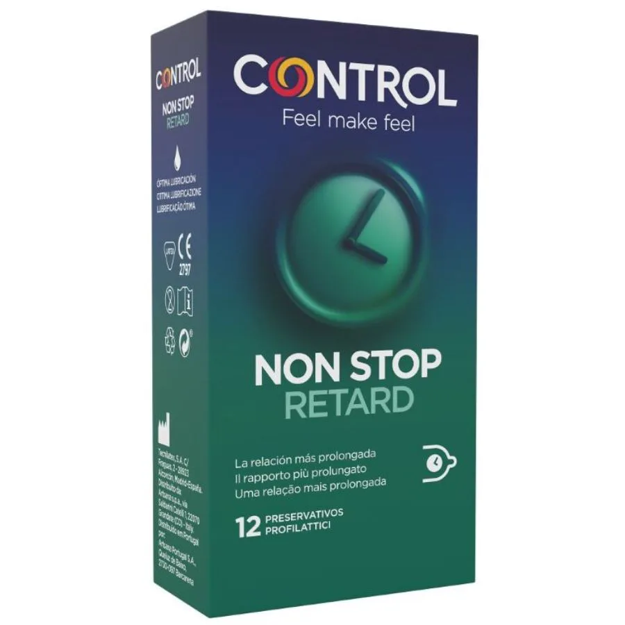 Non Stop Retard Préservatifs 12 Unités Control