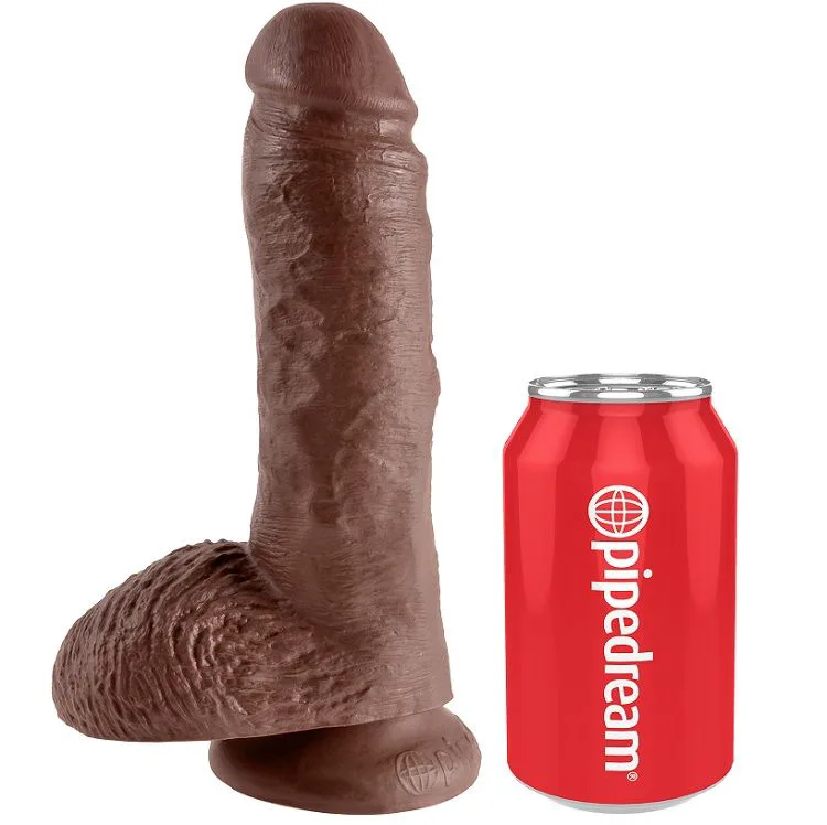 Gode 8" Pene Realístico Marrón 20,3 cm King Cock