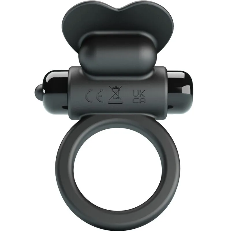 Cockring Vibrant Debonaire Lapin 10 Vibrations Noire Pretty Love