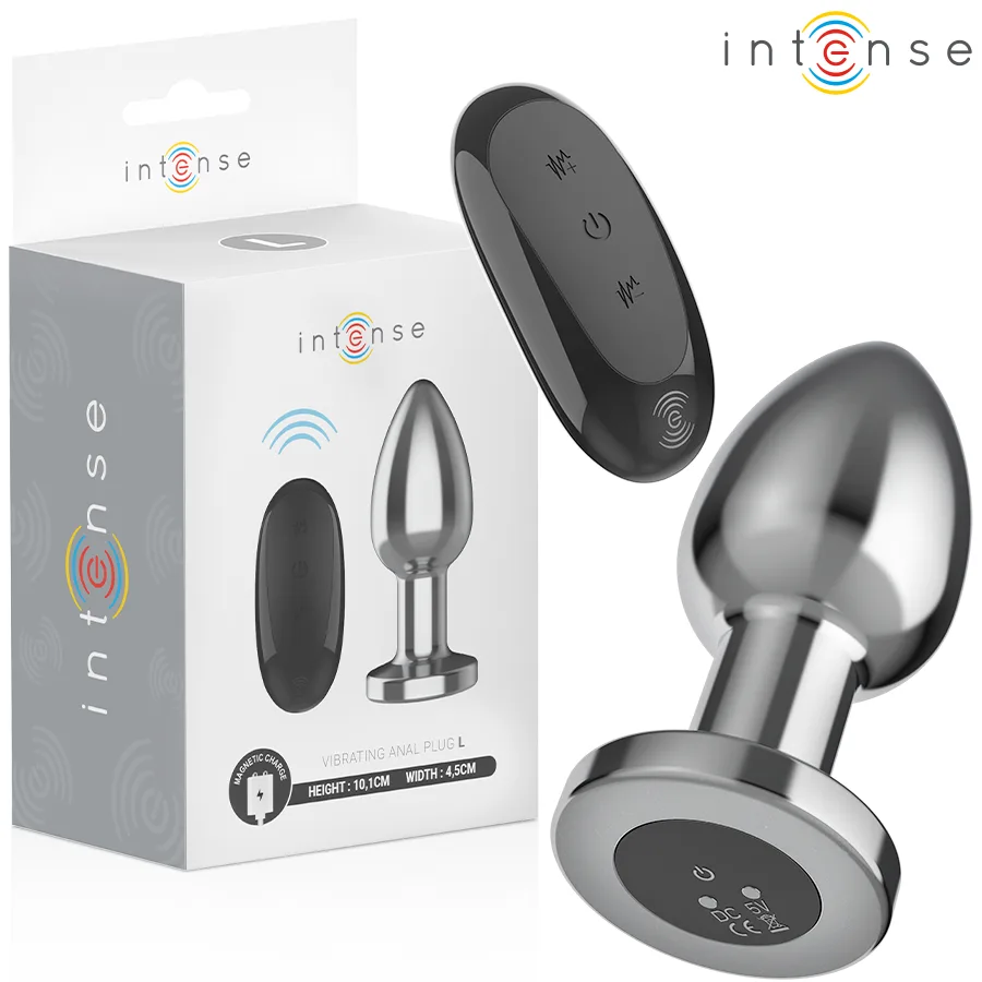 Plug Anal 10 Vibrations Métal avec Télécommande L Intense
