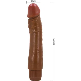 Vibromasseur Réaliste Dybbuk 24 cm Mulâtre Baile