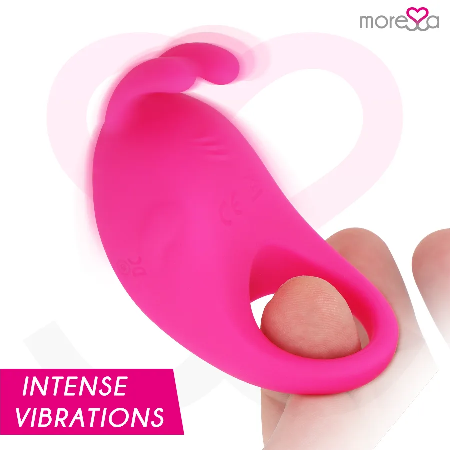 Cockring Brad Premium Silicone Rechargeable Rose Moressa