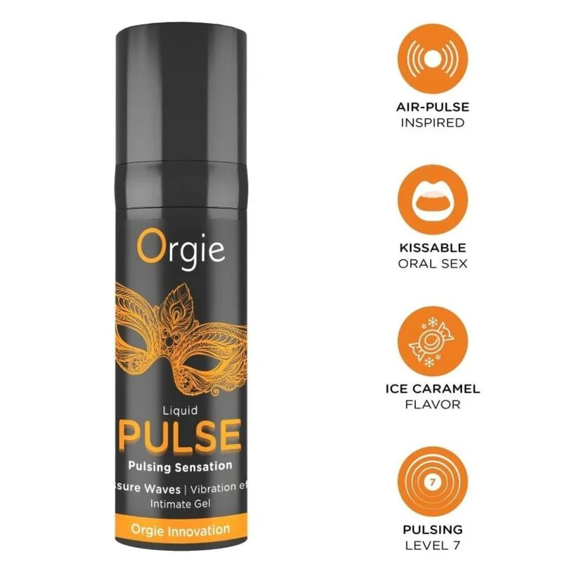 Pulse Kissable Gel Intime à Sensation de Pulsions 15 ML Orgie aphrodisiaque femme