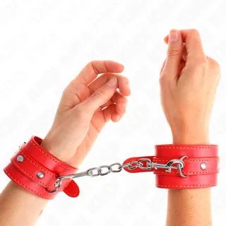Menottes Fins Rouge Ajustables 21-33 cm Kink