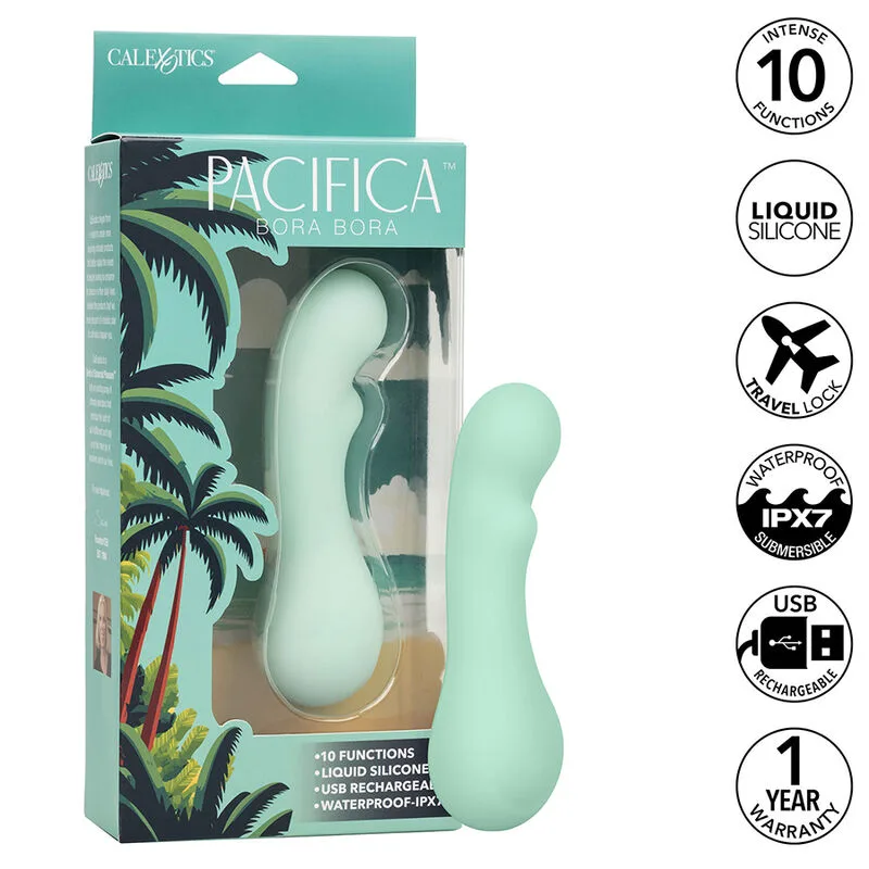 Vibromasseur Pacifica Bora Bora Estimulateur Point G 10 Vibrations Aqua