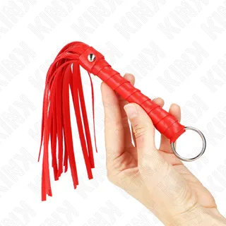 Mini Fouet Simple Rouge 28 CM Kink rouge fouet & martinet