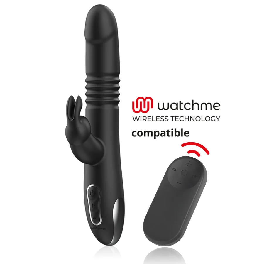 Kenji Vibromasseur Rabbit Up & Down + Télécommande Watchme