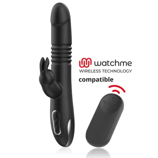 Kenji Vibromasseur Rabbit Up & Down + Télécommande Watchme