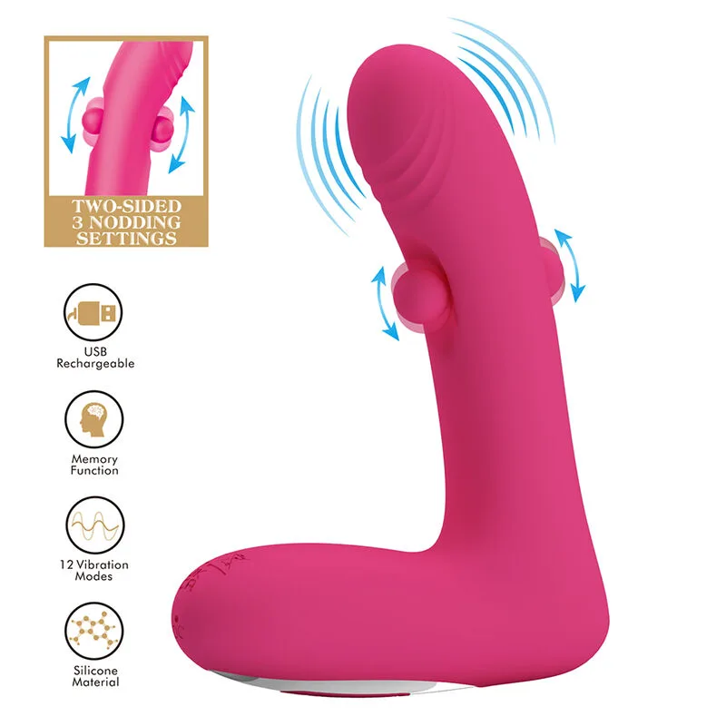 Duden Vibromasseur en Silicone Rechargeable 12 Modes de