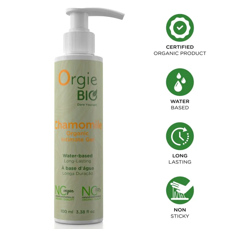 Bio Camomille Gel Intime Bio à Base de Eau 100 ML Orgie lubrifiant base eau