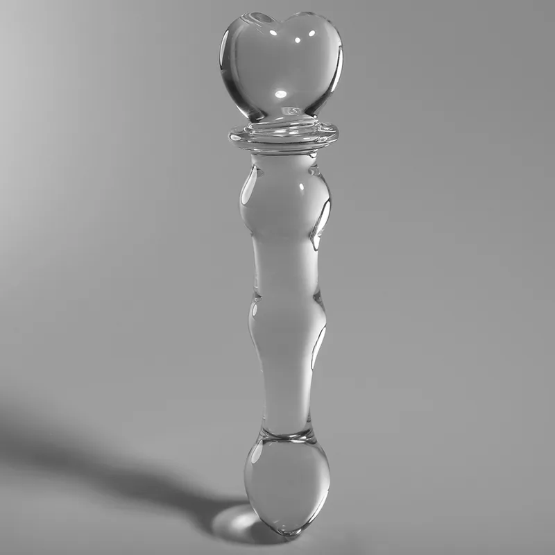 Modèle 21 Gode en Verre Borosilicate Clair 20,5 cm -o