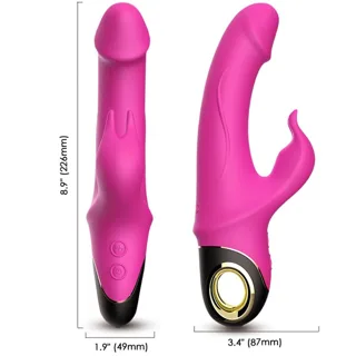 Meteror Gode Vibromasseur Lapin Rotateur Fuchsia Armony