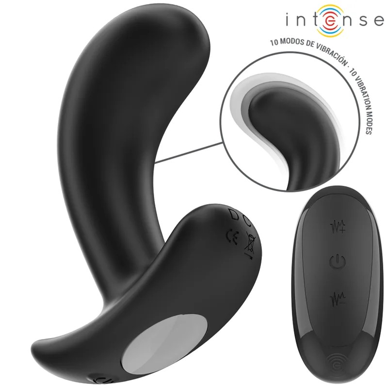 Chandler Plug Anal 10 Vibrations Noir Télécommande Intense