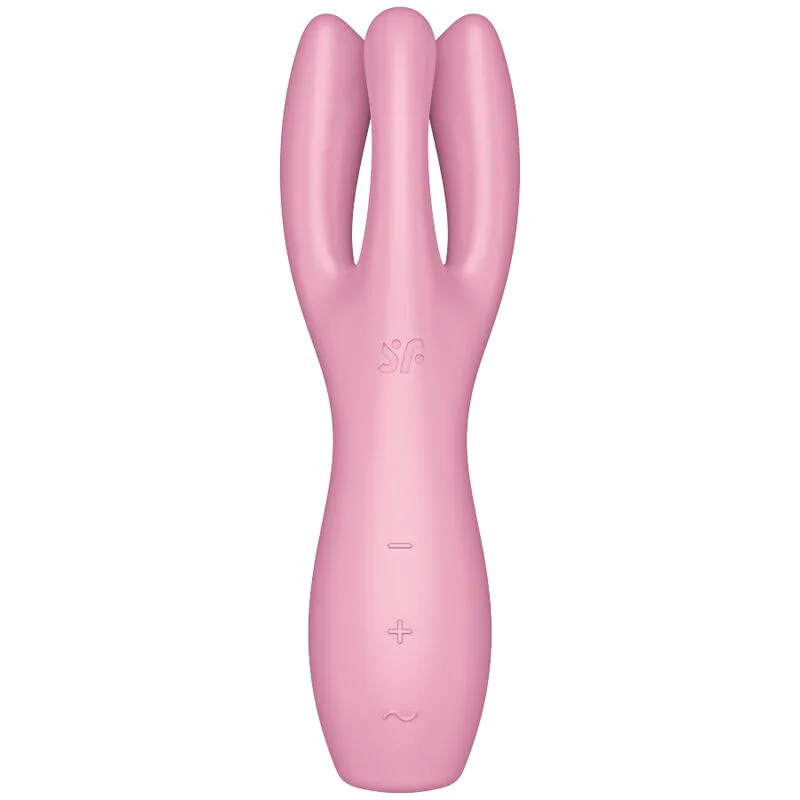 Stimulateur clitoridien Vibromasseur Threesome 3 Rose Satisfyer