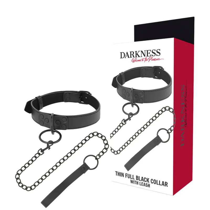 Collier Noir avec Chaîne Darkness