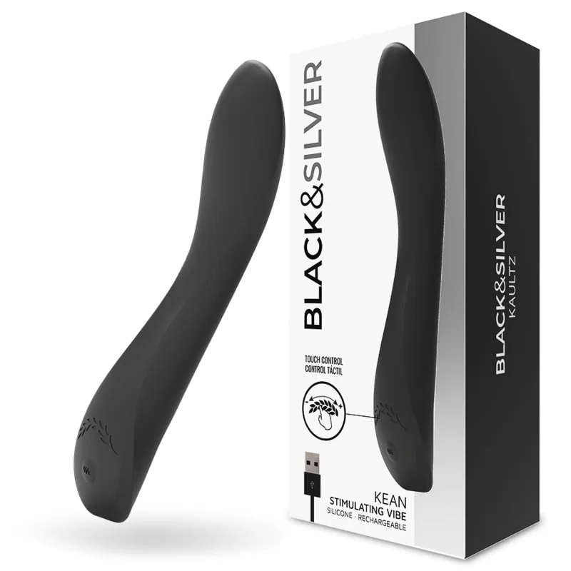Commande Tactile du Vibromasseur Kean Black&Silver