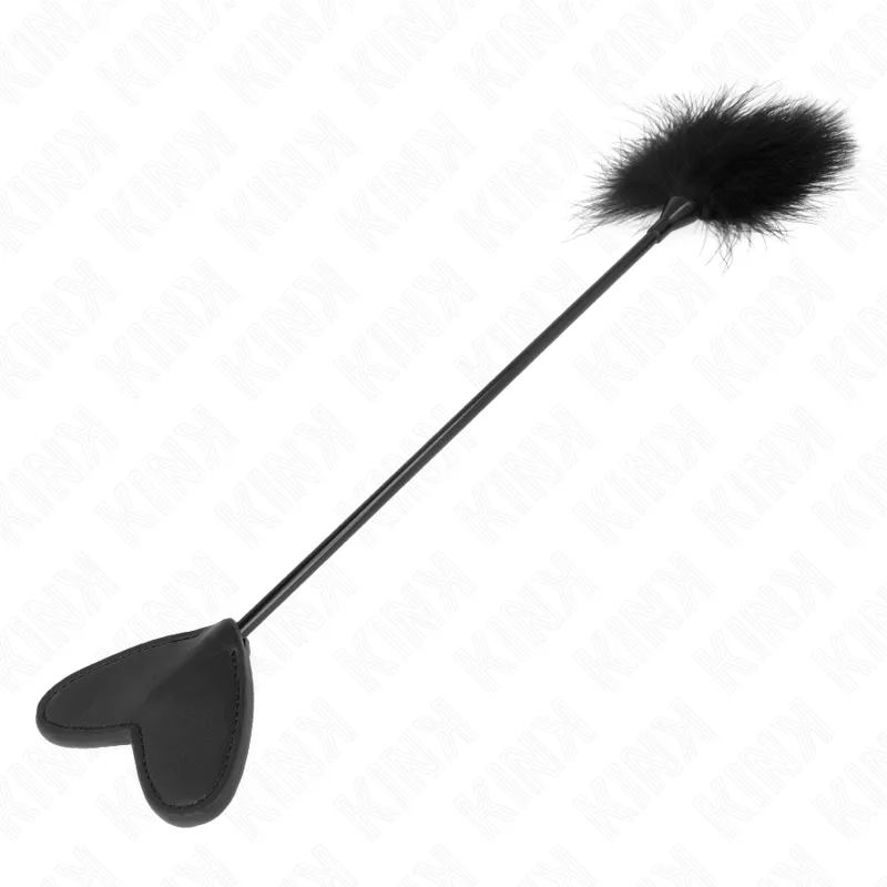 Plumes Tickle avec Pagaie Coeur 31 CM Kink bdsm