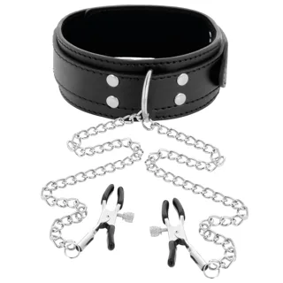 Collier BDSM noir