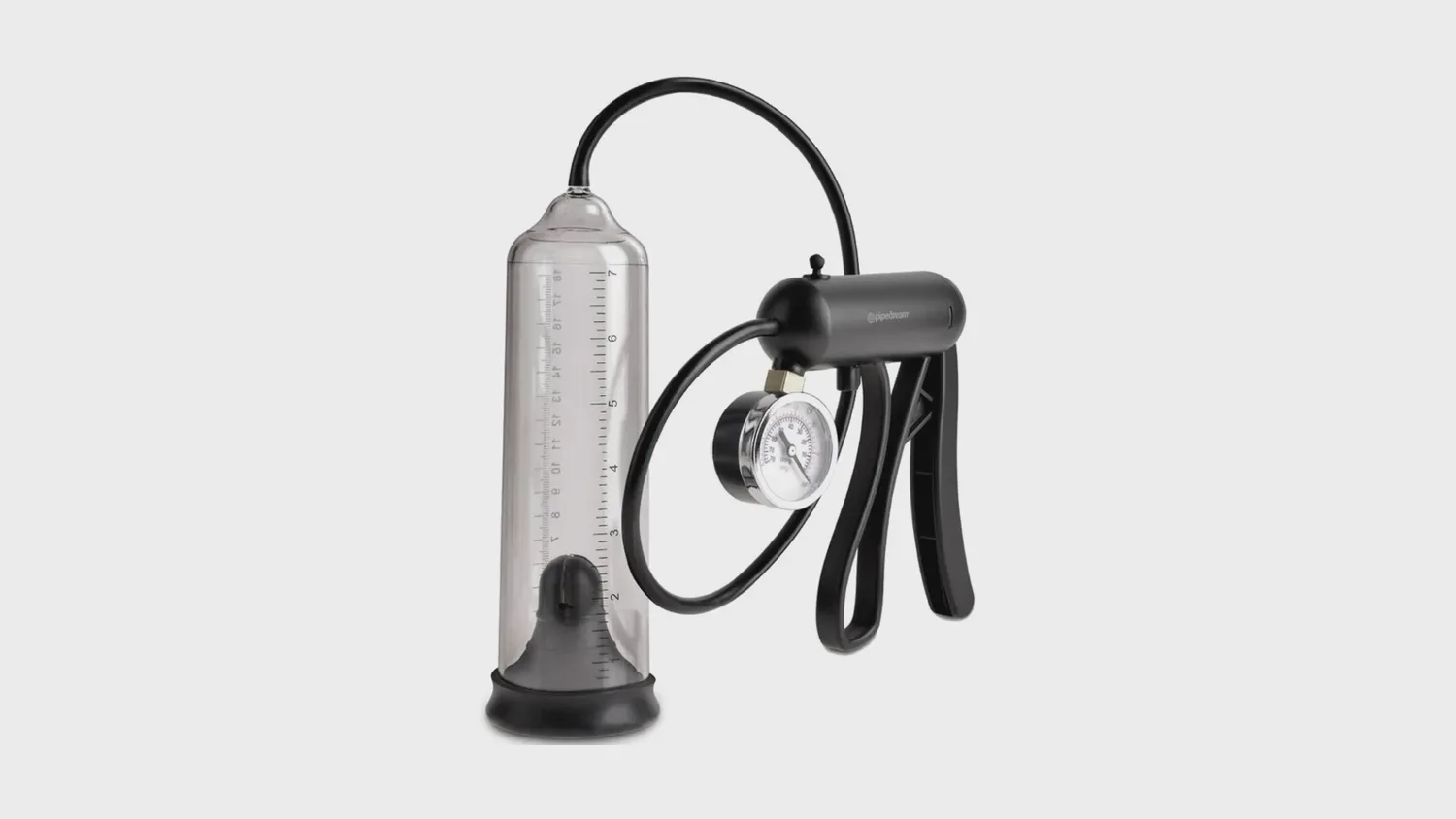 Pompe à pénis manuelle Pro-Gauge avec manomètre et cylindre gradué