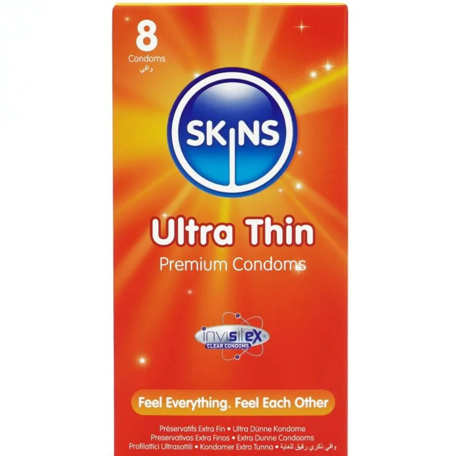Pack de 8 Préservatifs Ultra Fins Premium Skins
