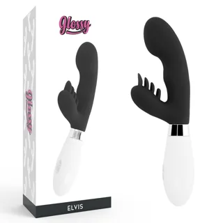 Elvis Lapin Noir Glossy noir vibromasseur rabbit