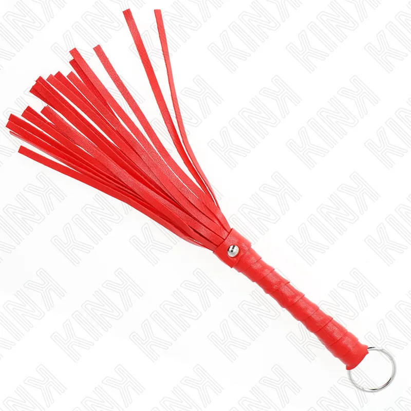 Mini Fouet Simple Rouge 28 CM Kink rouge fouet & martinet