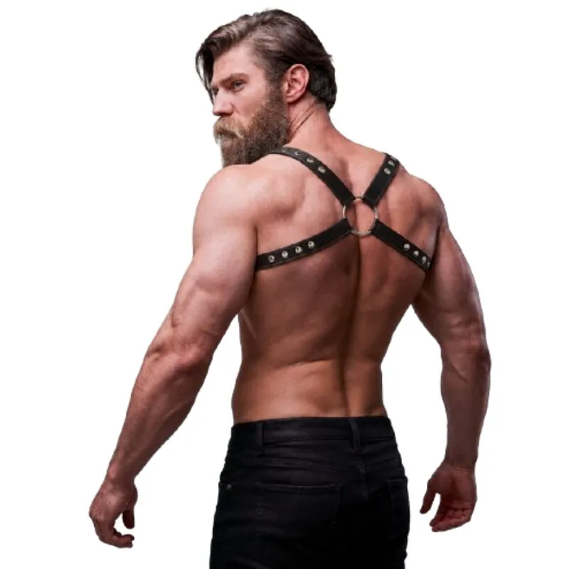 Gode Harnais Dos en Éco-cuir pour Hommes Fetish Submissive Attitude