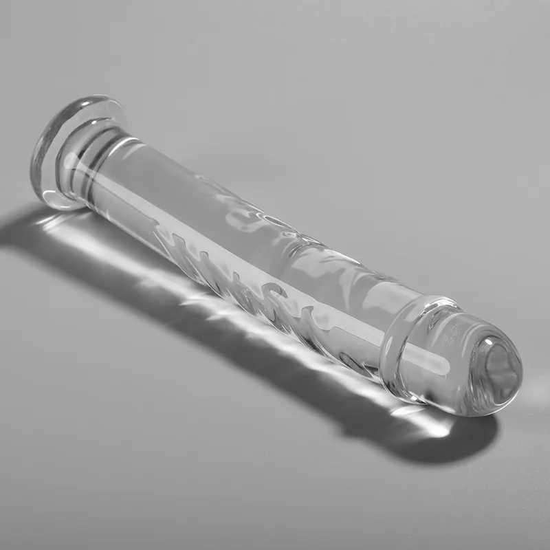 Modèle 16 Gode en Verre Borosilicate Clair 18,5 cm x 3
