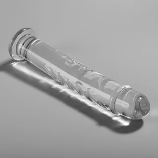 Modèle 16 Gode en Verre Borosilicate Clair 18,5 cm x 3