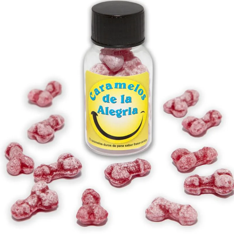 12 Bonbons Joie en Forme de Pénis Fraise/cerise Diablo Picante jeu coquin