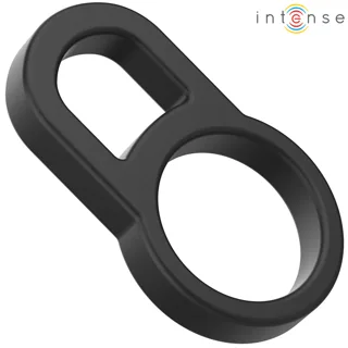 Bobby Double Anneau pénien en Silicone Noir Intense