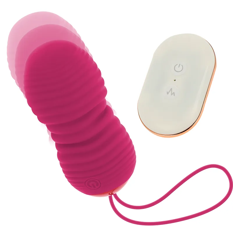 Détail de la surface de l'œuf vibrant Ohmama Ohmama, coloris rose
