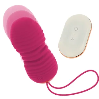 Œuf Ohmama rose en mouvement de va-et-vient, avec sa télécommande