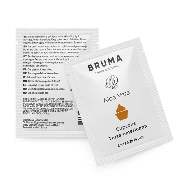 Gel Glissant à l''aloe Vera Saveur Cupcake 6 ml Bruma