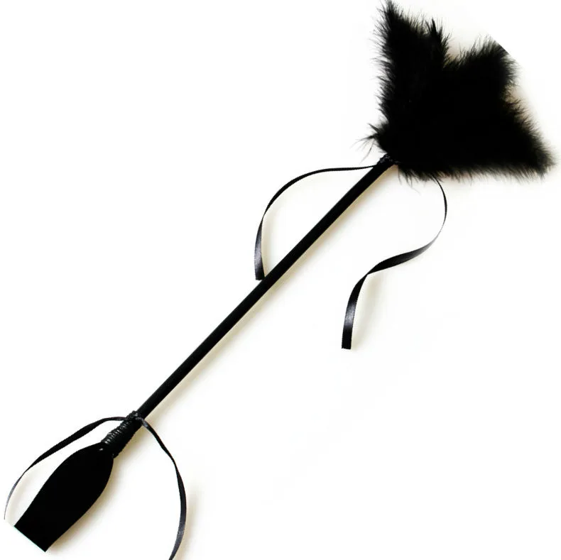 Fouet et Tickle Noir Secretplay noir fouet & martinet