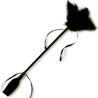 Fouet et Tickle Noir Secretplay noir fouet & martinet