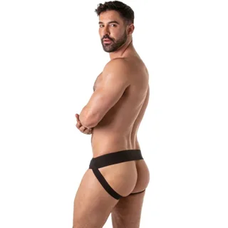 Jockstrap Noir À Large Ceinture Locker Gear — vue 2