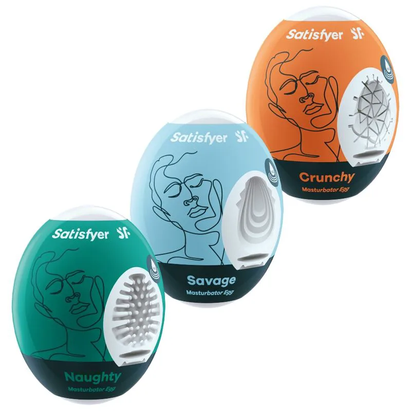 Oeufs Masturbateurs Naughty, Savage & Crunchy Satisfyer
